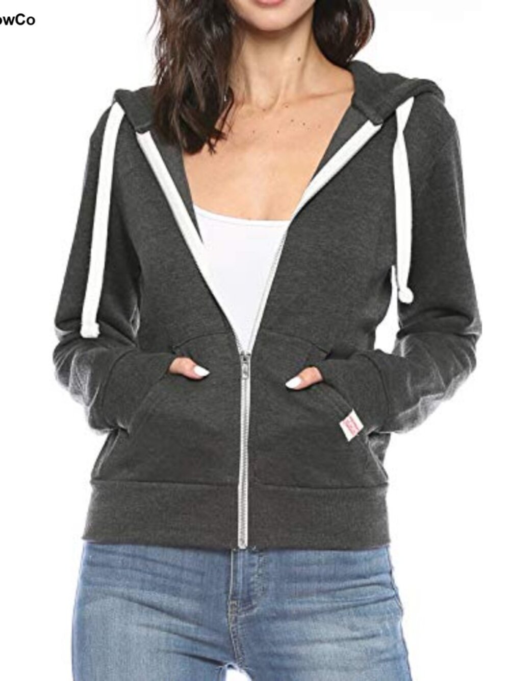 Women's Fleece Zip Up Hoodie Long Sleeve with Pockets